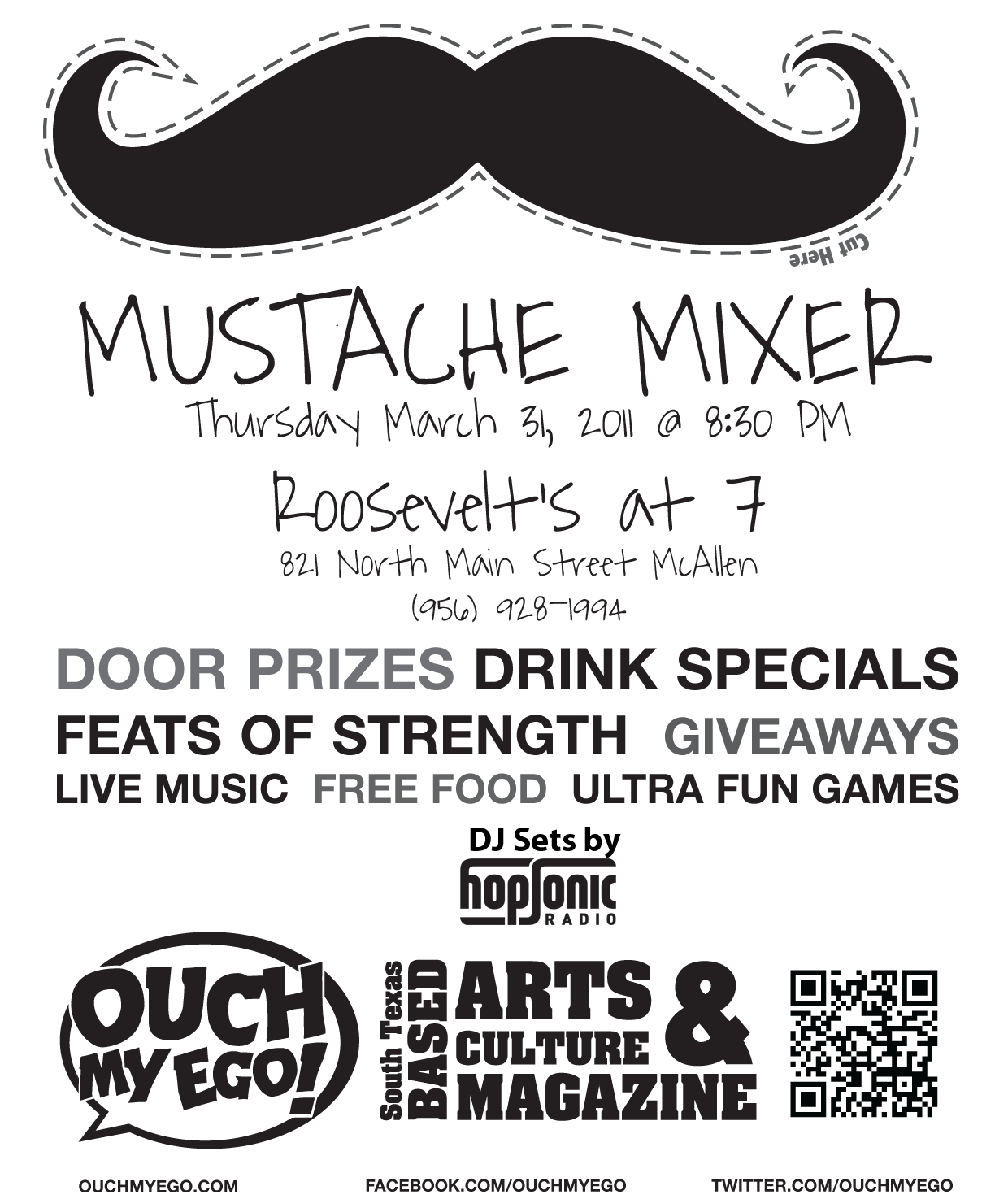 Mustache Mixer Flyer