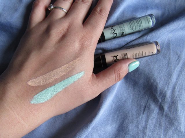 Using color correctors under foundation also help brighten your features. I like to pair my NYX HD Photo Concealer in the green shade to neutralize redness.