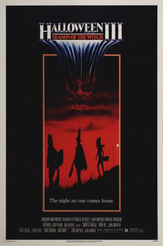 "The night no one comes home." One of the very few references Halloween III has to the already established franchise is a nod to the original 1978 film's tagline of "The night HE came home."